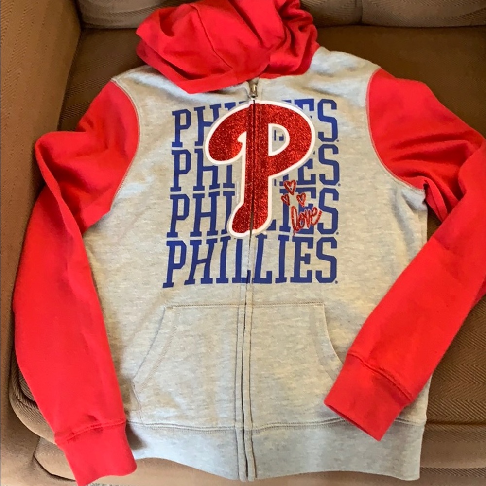 Hooded girls Phillies jacket.